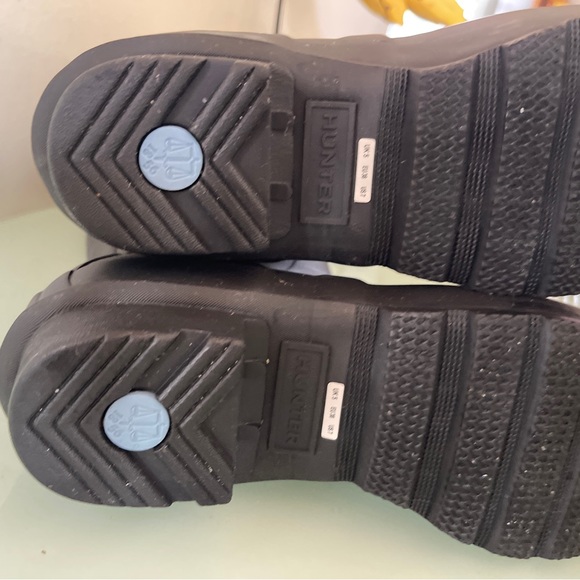 Worn Once Hunter Original Tall Rain Boots Black Refined Women's 7 - Picture 7 of 10